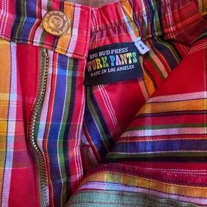 Big Bud Press *RARE* Plaid Work Pants Shorts